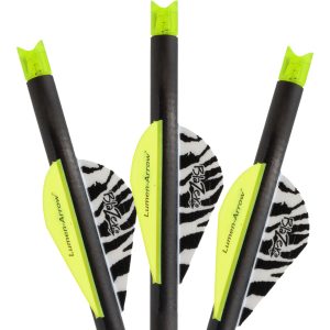 Lumenok Carbon Crossbow Bolts 20 in. Green Moon Nocks 3 pk.