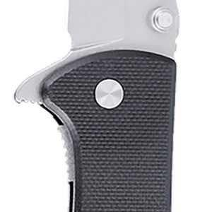 CRKT 6450D2 Drifter  EDC 2.88" Folding Drop Point Plain Stonewashed D2 Steel Blade, Black Textured G10 Handle