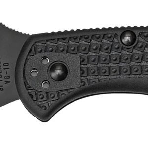 Spyderco C11PSBBK Delica 4 Lightweight 2.88" Folding Part Serrated Black TiCN VG-10 SS Blade/Black Textured FRN Handle Includes Pocket Clip